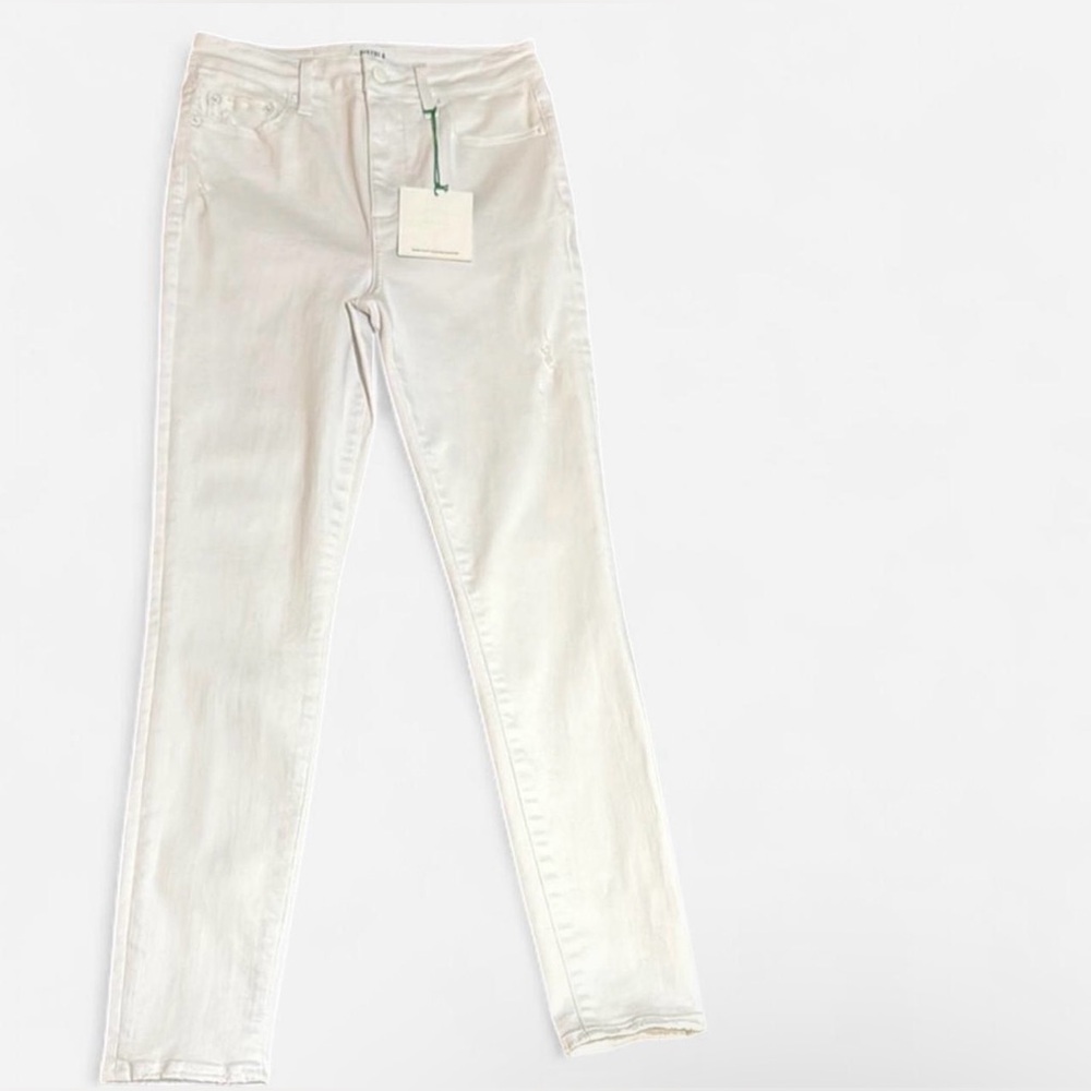 Pistola White Skinny Jeans with Classic Slim Fit